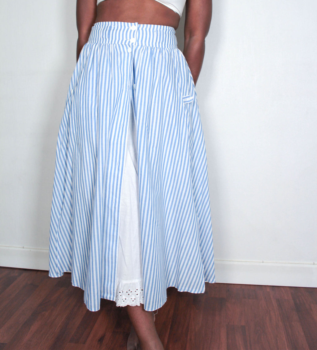 Vintage long stripped skirt