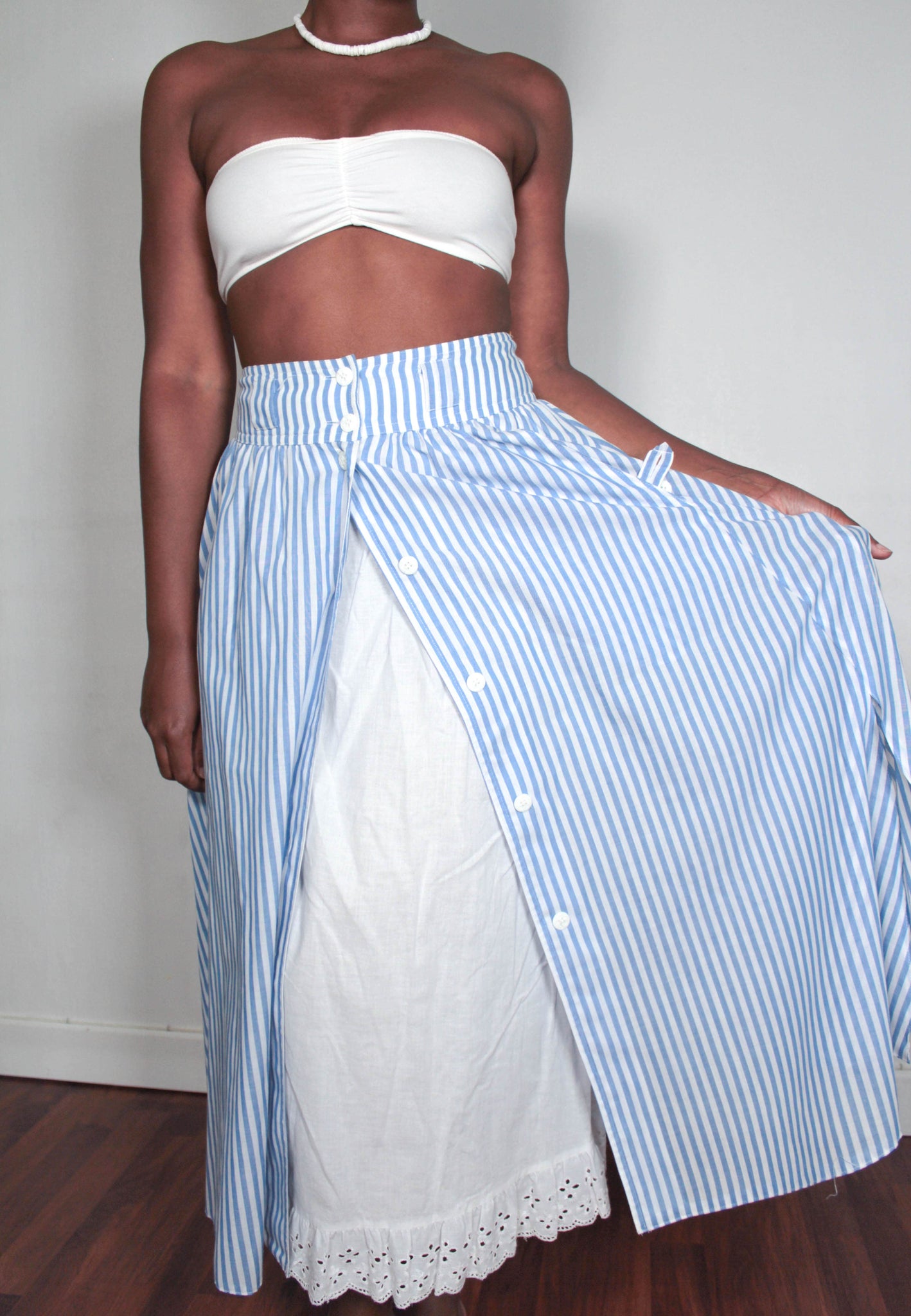 Vintage long stripped skirt