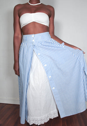 Vintage long stripped skirt