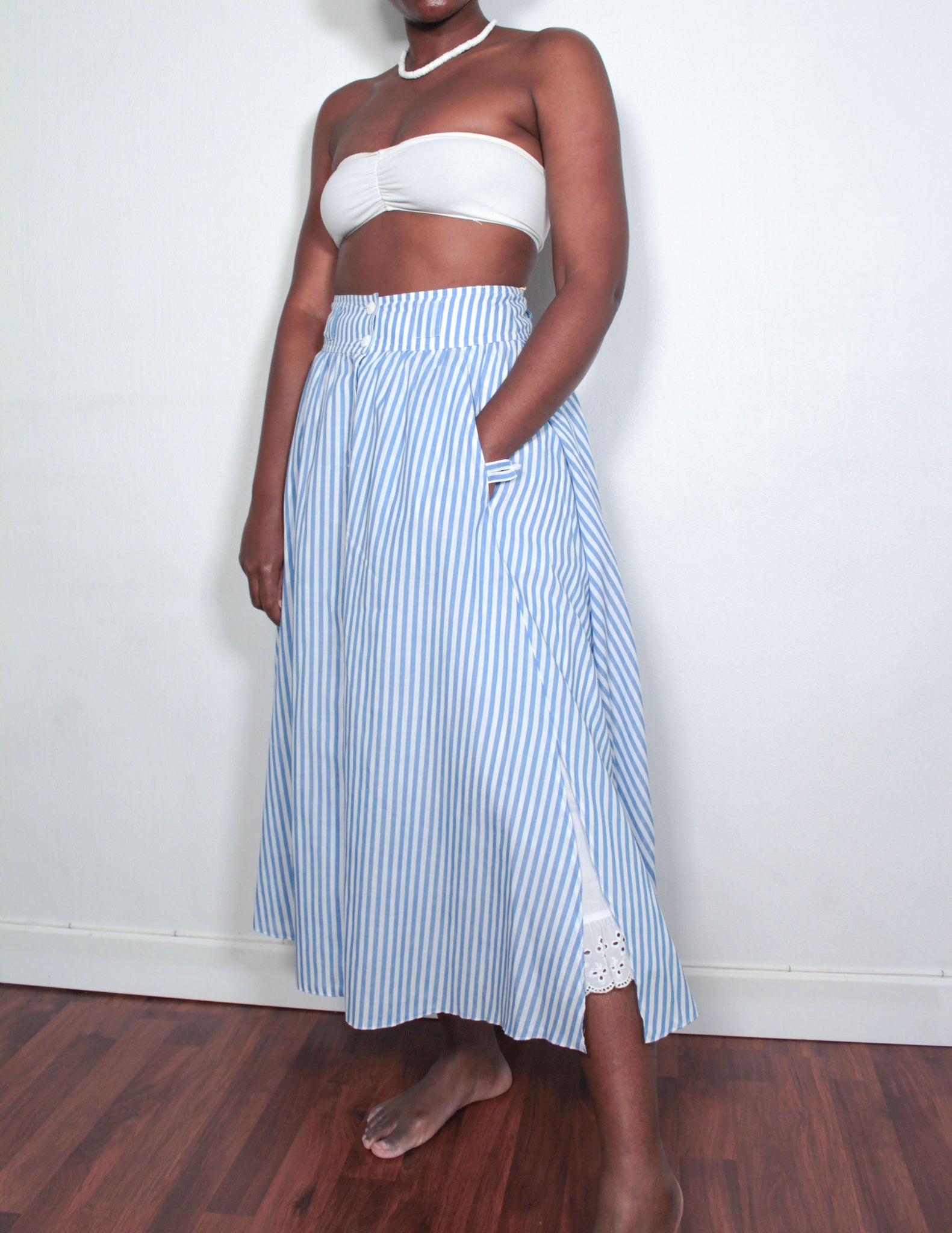 Vintage long stripped skirt