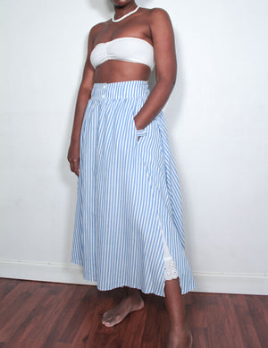 Vintage long stripped skirt